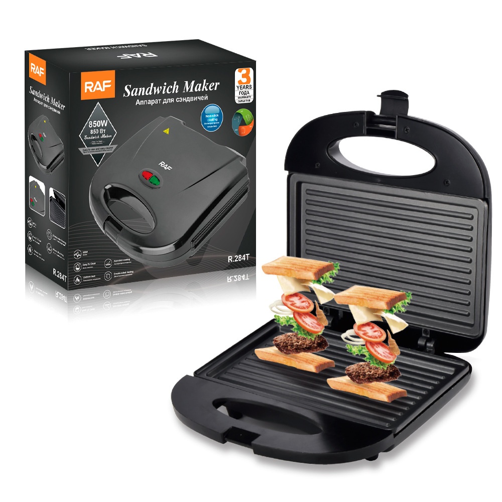 RAF European-style Household Double-sided Heating Sandwich Maker Multi-functional Toast Waffle Breakfast Machine_voghion.com