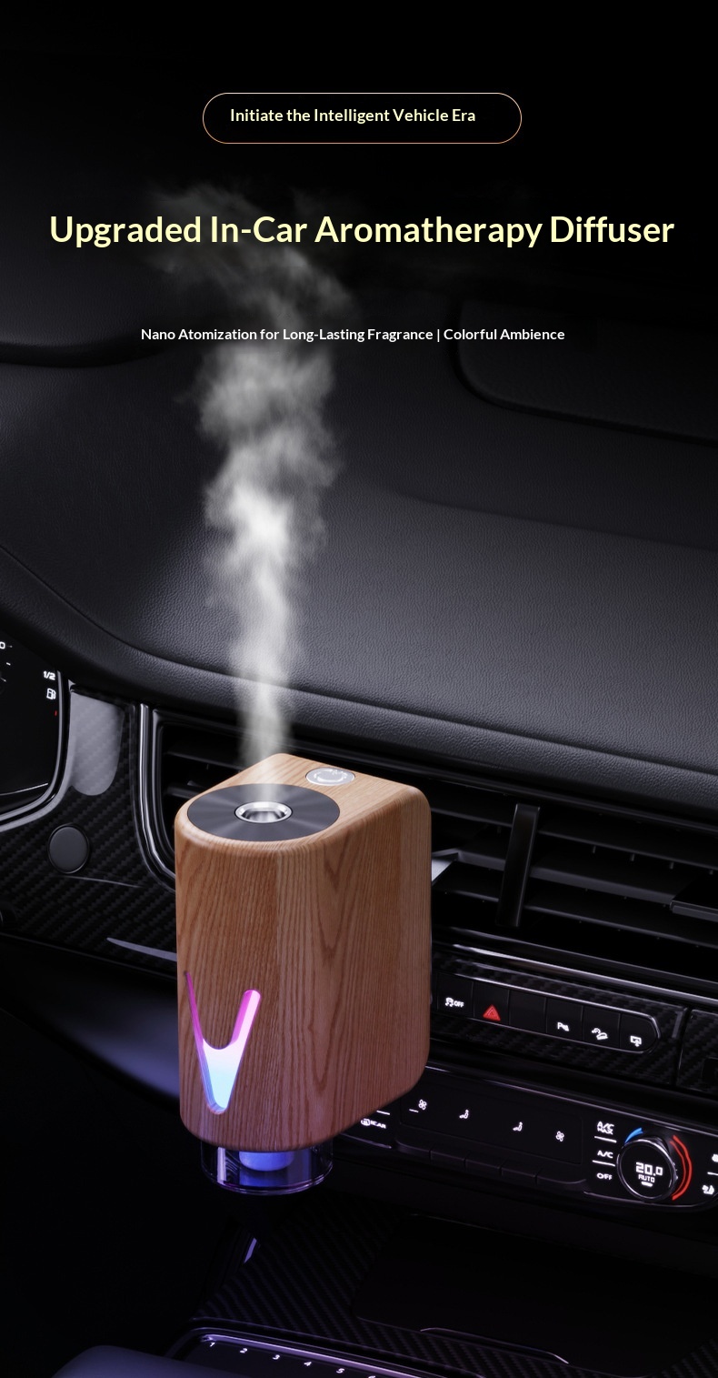 Nuovo diffusore automatico di aromaterapia a spruzzo per condizionatore d'aria e auto, ideale come regalo o ornamento._voghion.com