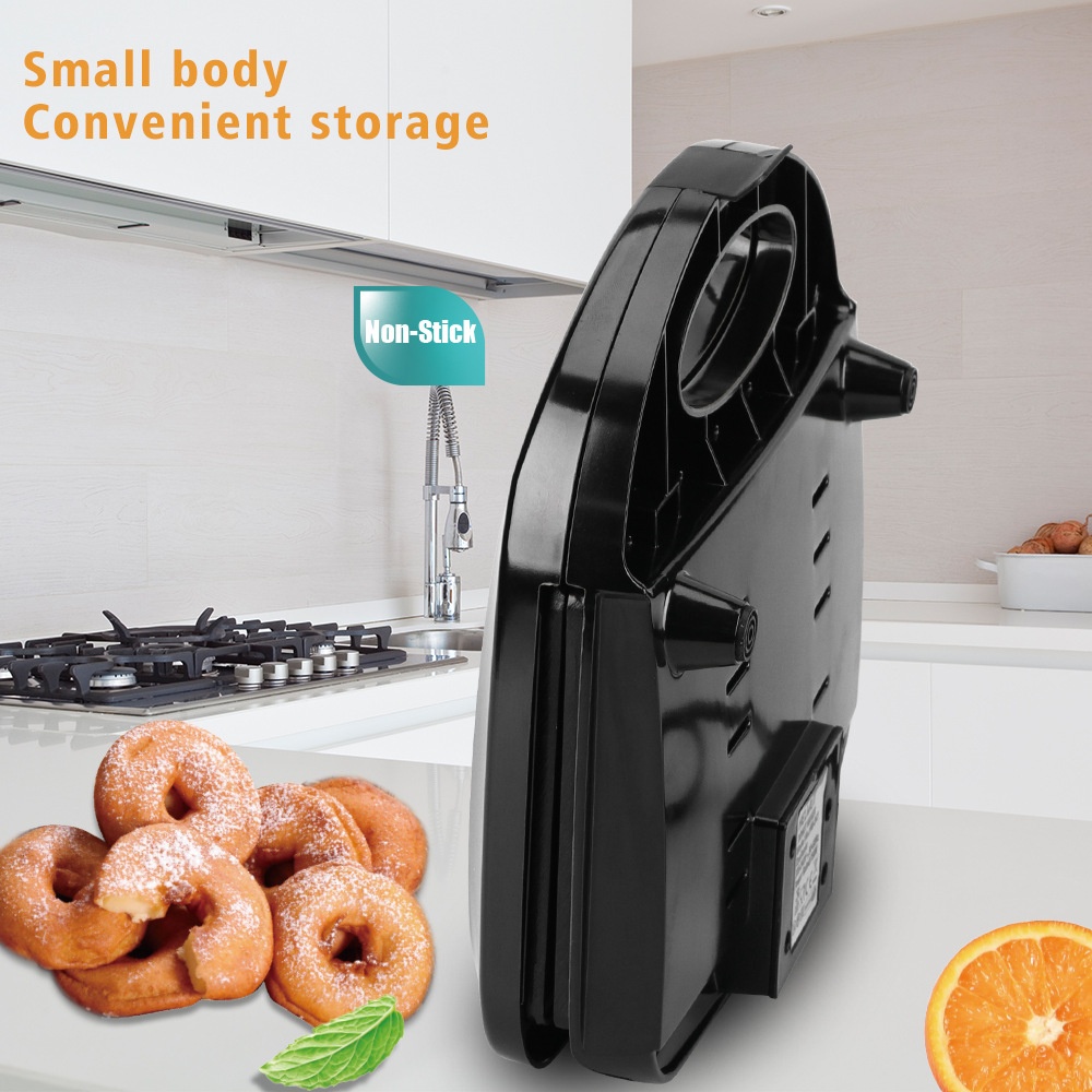 RAF EU Standard Household Breakfast Donut Fully Automatic Mini Round Cake Double-Sided Heating Electric Griddle Light_voghion.com