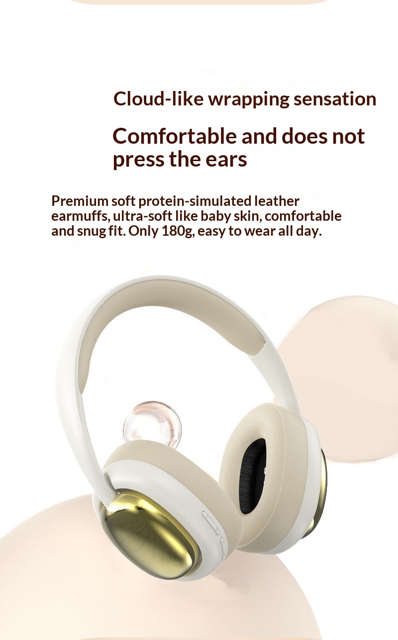 Over-ear Bluetooth Headphones Stereo Wireless For Sports Mobile_voghion.com