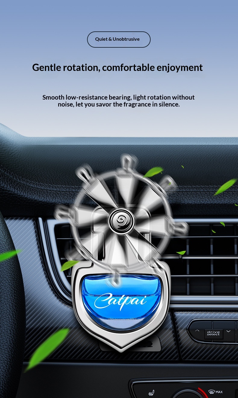 Bil luftfrisker roterende til ventilationsgitter langvarig duft_voghion.com