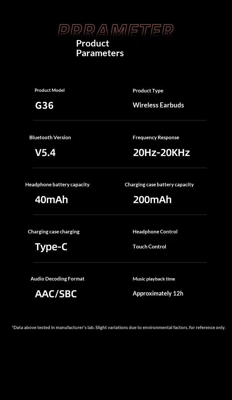 Wireless Bluetooth Gaming Earphones Low Latency Long Battery Life_voghion.com