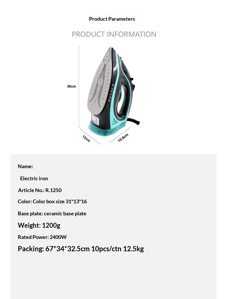 Steam Iron Portable Handheld Garment Steamer For Home Clothes_voghion.com