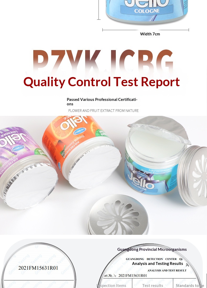 Balsamo solido JELLO Aromaterapia Profumo transfrontaliero per casa e auto Fragranza creativa decorativa_voghion.com