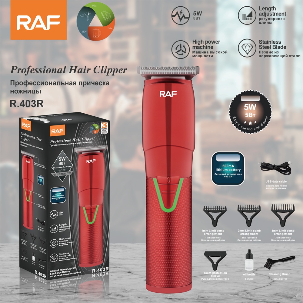 RAF Cross-Border New Multi-Function Hair Trimmer Haircut Set Electric Clipper USB Interface_voghion.com