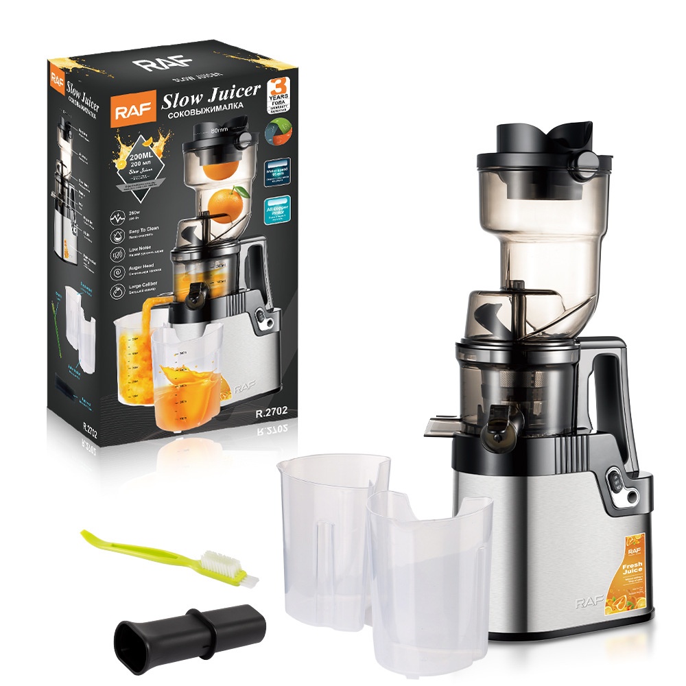 Spremiagrumi completamente automatico per frutta e verdura, conforme agli standard europei RAF, con funzione di separazione succo-polpa._voghion.com