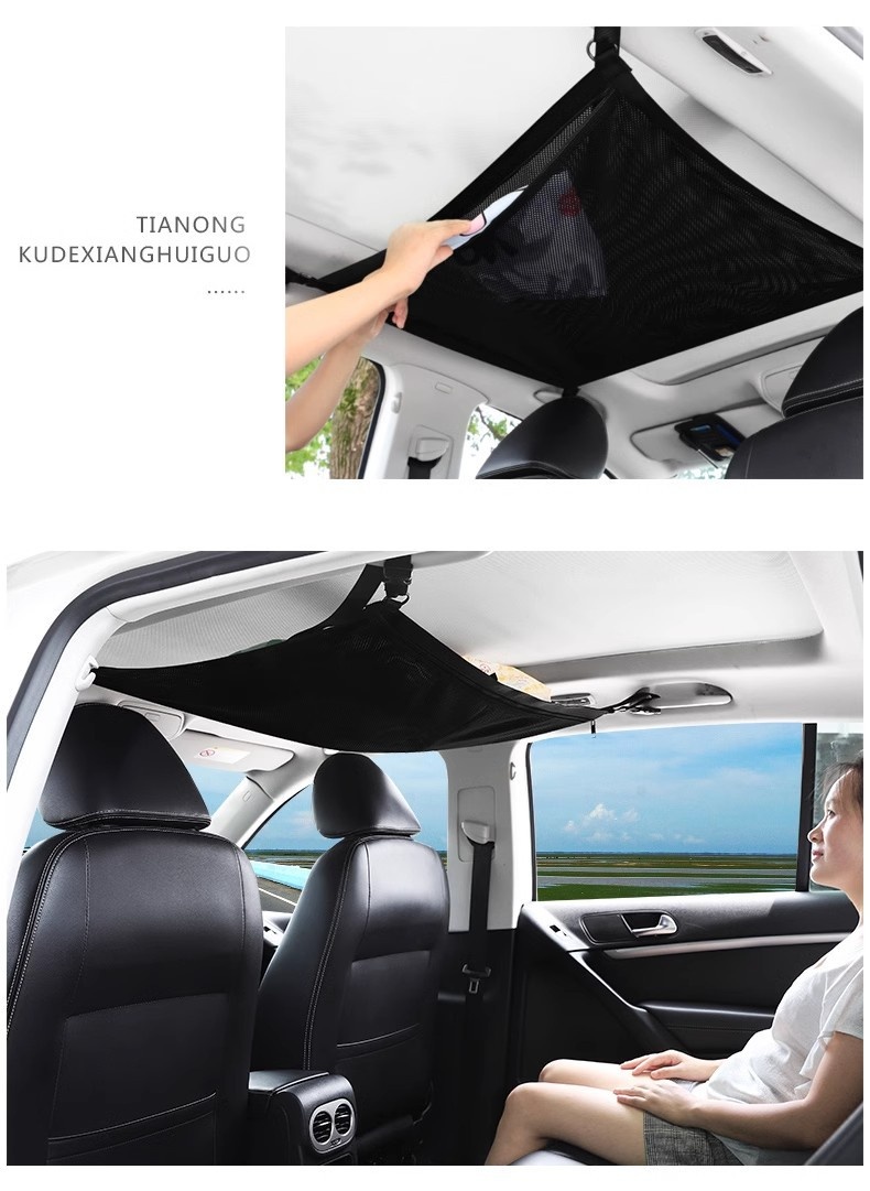 Rete portaoggetti da soffitto per auto organizer da viaggio_voghion.com