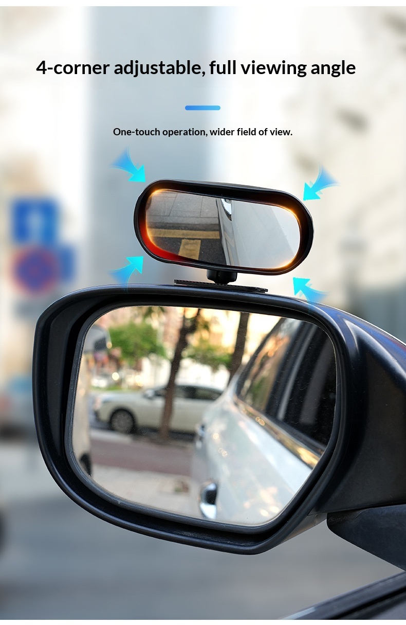 Rückfahrkamera-Zusatzausstattung, Rückfahrhilfe, Toter-Winkel-Spiegel, Weitwinkelspiegel, einstellbarer Winkel_voghion.com