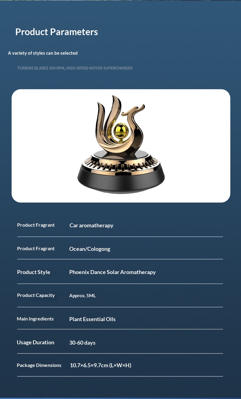 Solcelle bil luftfrisker roterende helikopter ornament_voghion.com