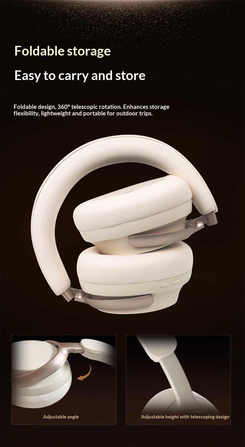 Bluetooth Headphones Wireless Stereo Over-ear Headset For Mobile_voghion.com