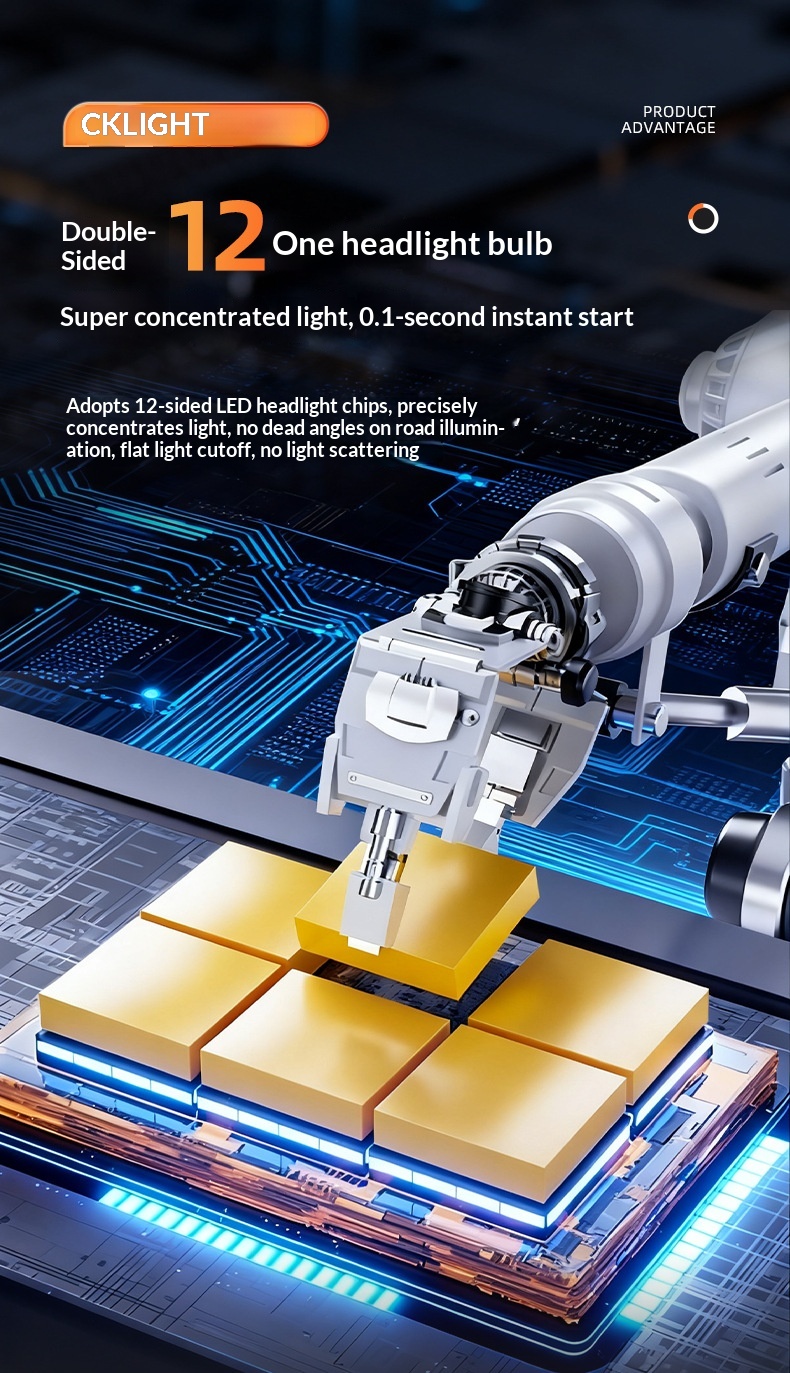 Led H7 H4 Auto Scheinwerferlampen Super Hell Integriert_voghion.com