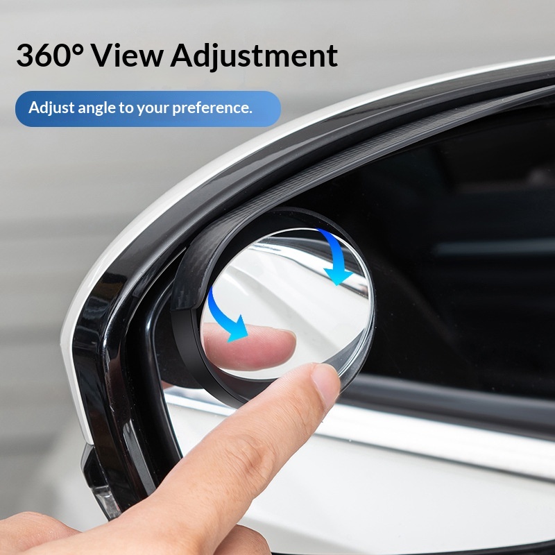 Retrovisor protector de punto ciego auxiliar para ceja, espejo retrovisor reflectante montado en el coche para marcha atrás, protector contra la lluvia_voghion.com