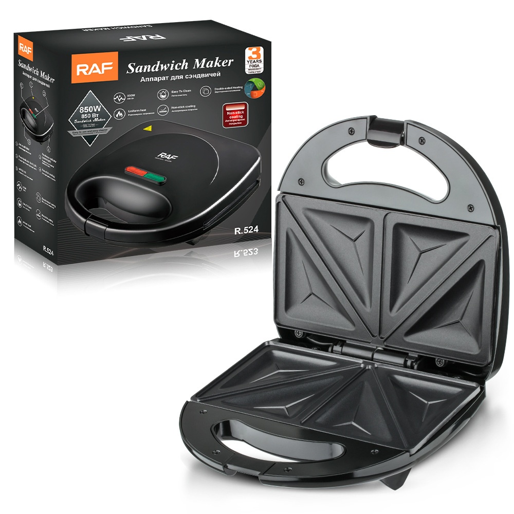Double Sided Sandwich Maker And Toaster For Breakfast Toast_voghion.com