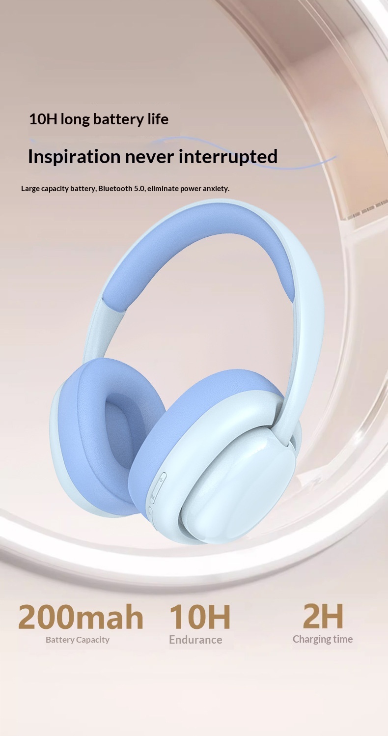 Customized Cross-border Private Model P7236 Wireless Over-ear Bluetooth Headphones With Full-coverage Earcups, Stereo_voghion.com