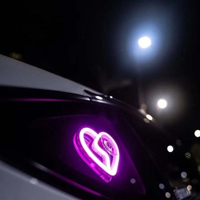 Triangle Glowing Interior Decoration Sticker Heart Atmosphere Modified Neon Car Window Ambient Light_voghion.com