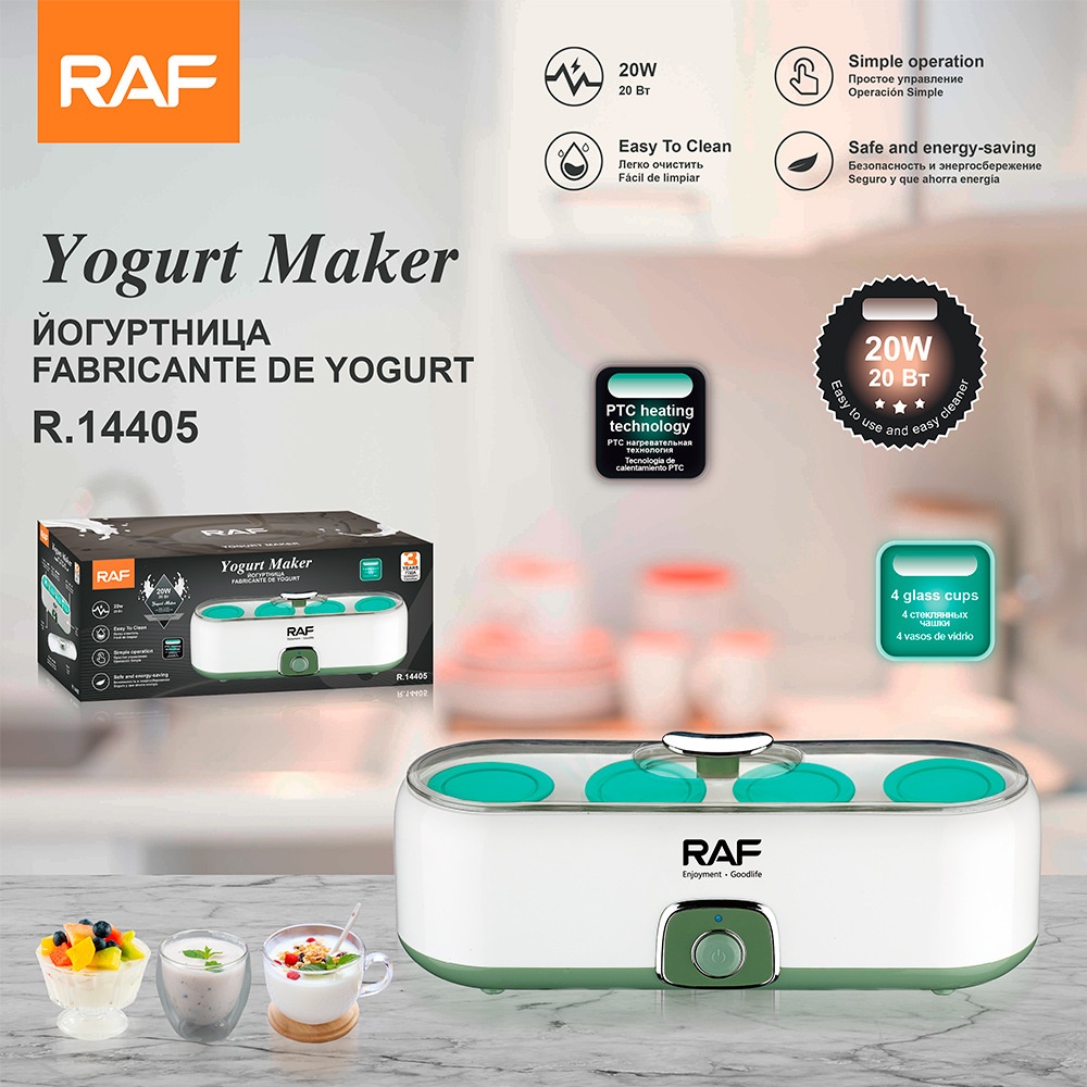 RAF Cross-Border European Standard Maker Frühstück, hausgemachte Joghurtfermentation, für den privaten und gewerblichen Gebrauch, für Marmelade, Eis_voghion.com