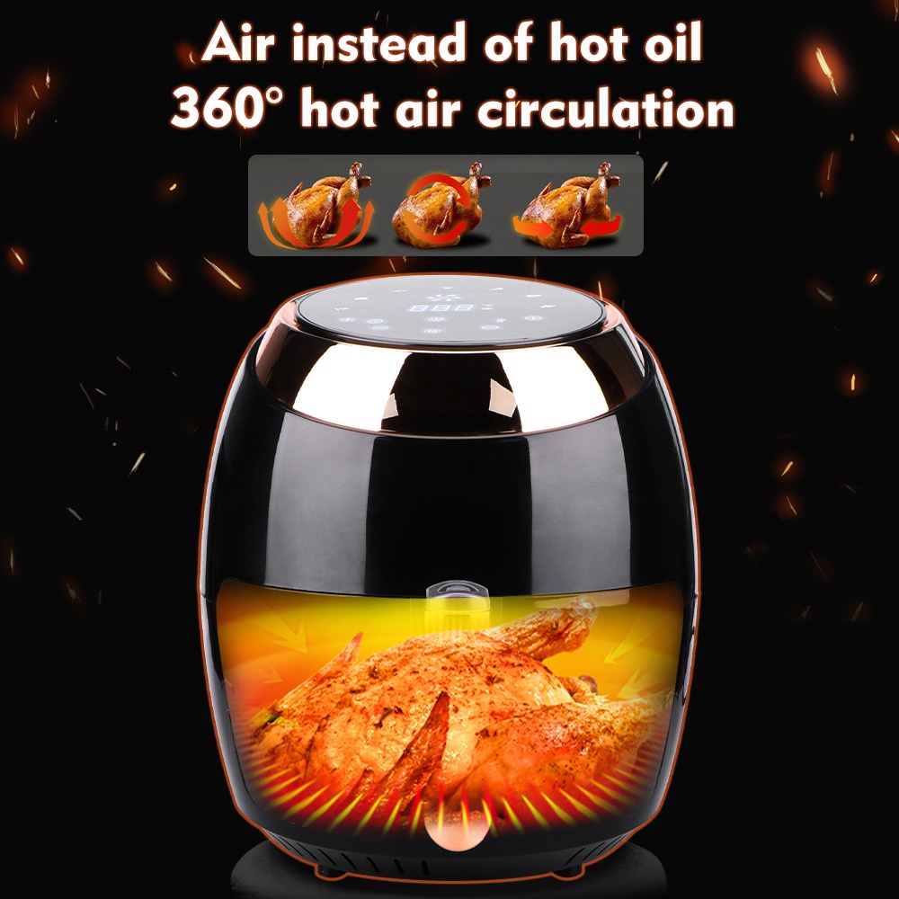 Smart Air Fryer With Touchscreen For Healthy Cooking_voghion.com