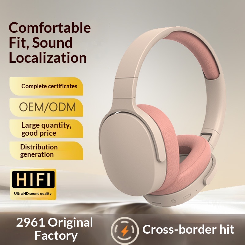 Cross-border 2961 Wireless Over-ear Bluetooth Headphones With Heavy Bass Long Battery Life For Gaming And Sports, Direct_voghion.com