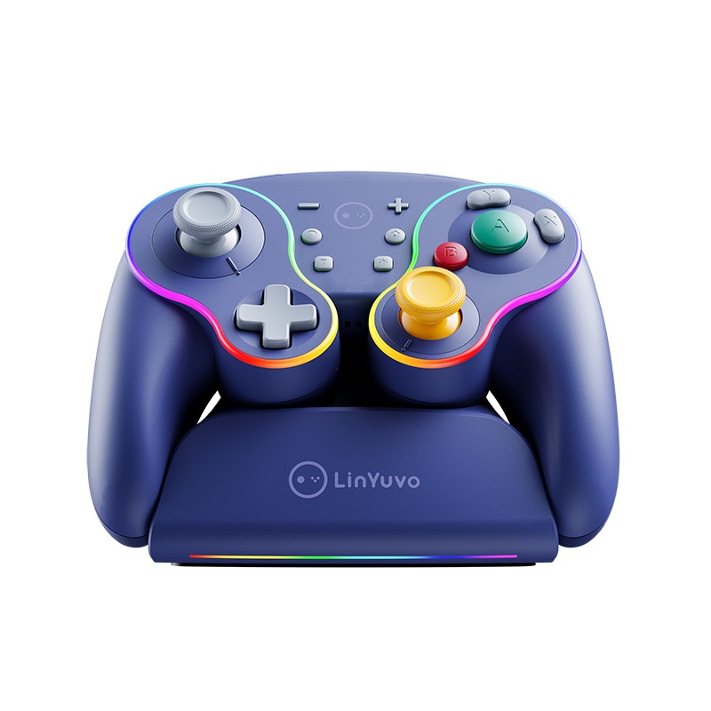 Manette de jeu rétro NGC pour Switch, modèle privé best-seller international, compatible Android et PC, avec effet Hall_voghion.com
