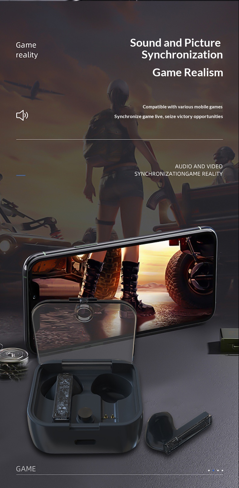 New Transparent Mini Bluetooth In-Ear TWS Wireless Earphones Customized_voghion.com