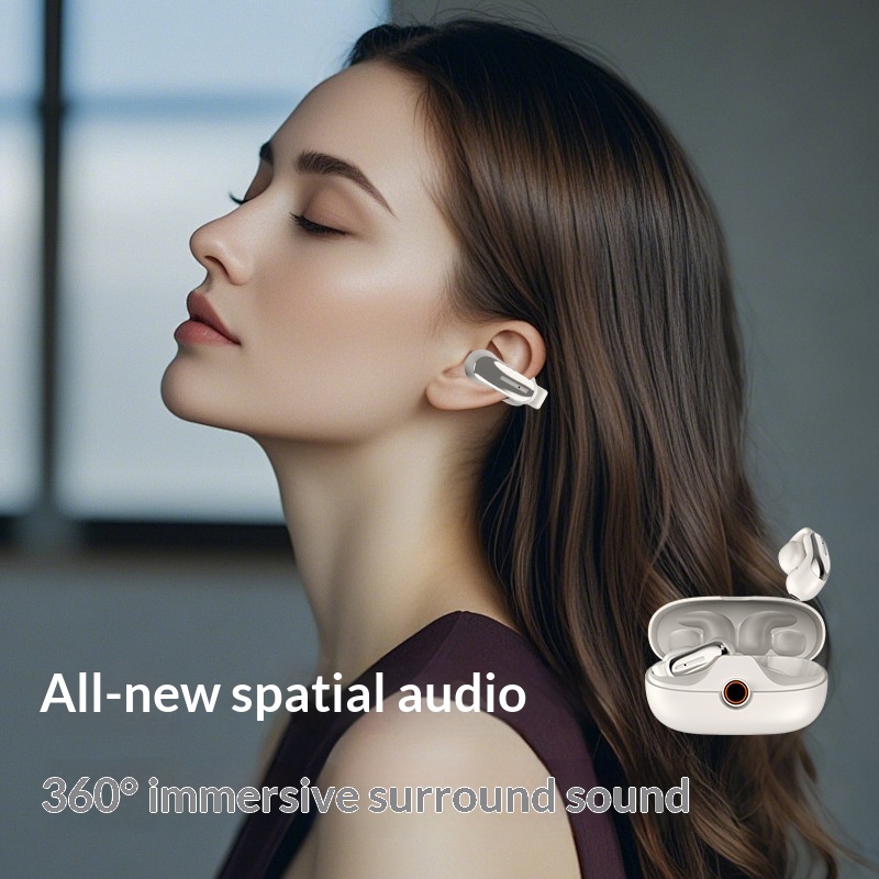 2025 New Wireless Bluetooth Earphones Noise Cancelling Long Battery Life In-Ear Sound Quality Open-Ear Sports Ear Hook_voghion.com