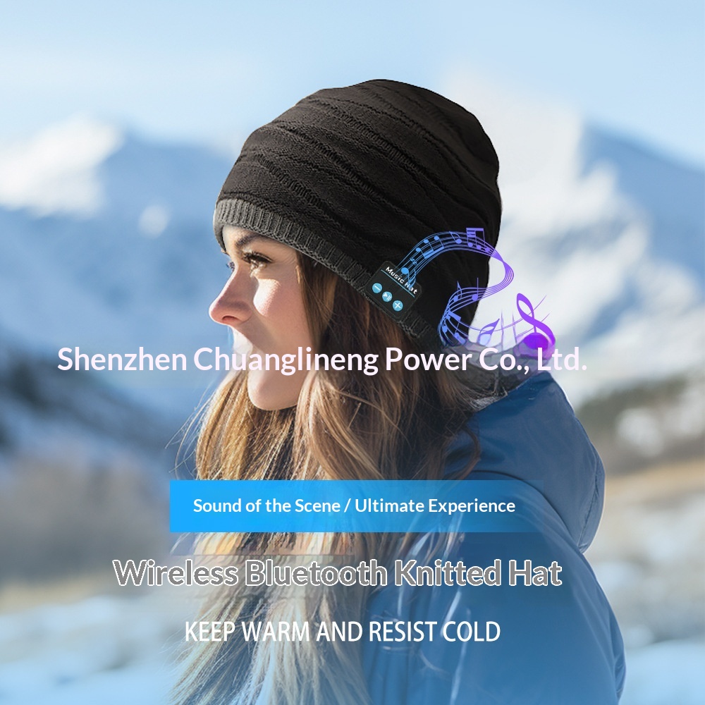 Knitted Bluetooth Beanie Hat With Wireless Headphones Music Cap_voghion.com
