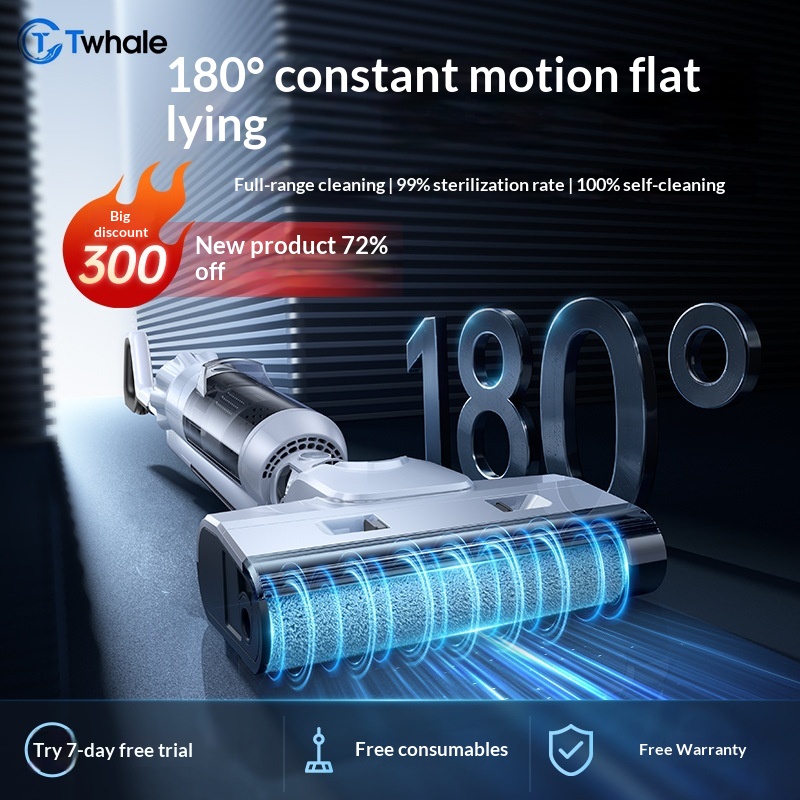 Smart Dryig Floor Washer, Suctio-moppig Itegrated Automatic Mop, Electric Mop Vacuum Cleaer For Home Use I_voghion.com