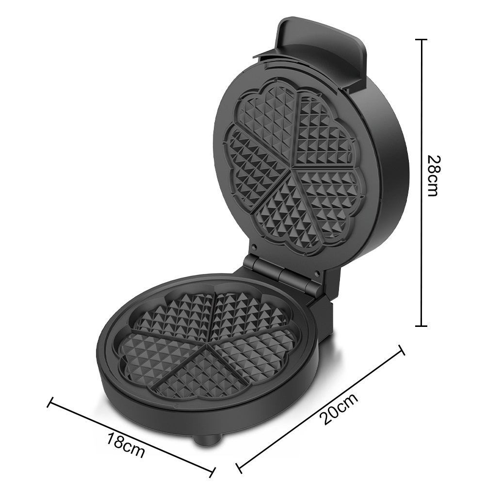 Automatic Waffle Maker For Breakfast Dual Sided Heating Machine_voghion.com