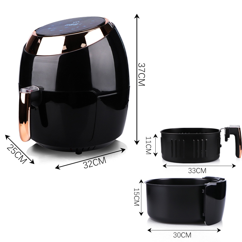 Smart Air Fryer With Touchscreen For Healthy Cooking_voghion.com