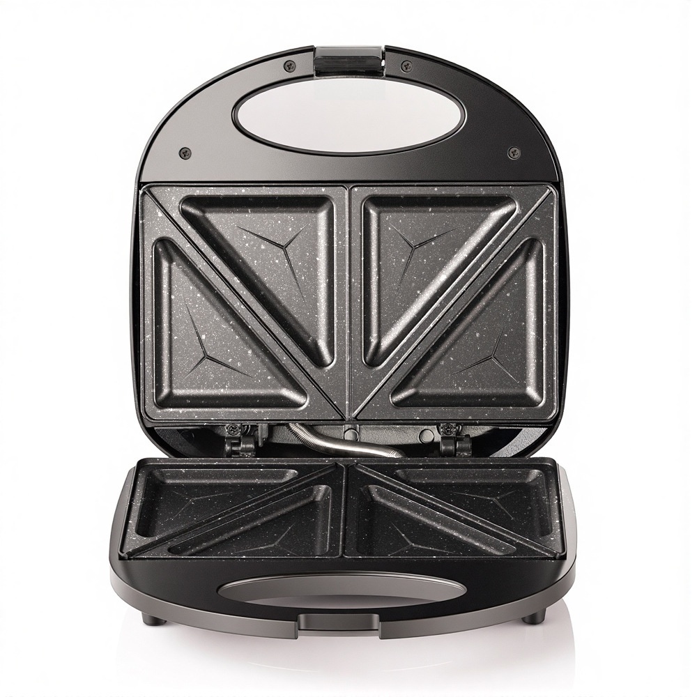 Macchina multifunzione per toast, waffle e colazione, riscaldante e per sandwich, conforme agli standard RAF UE, per uso domestico e transfrontaliero, modello 2578._voghion.com