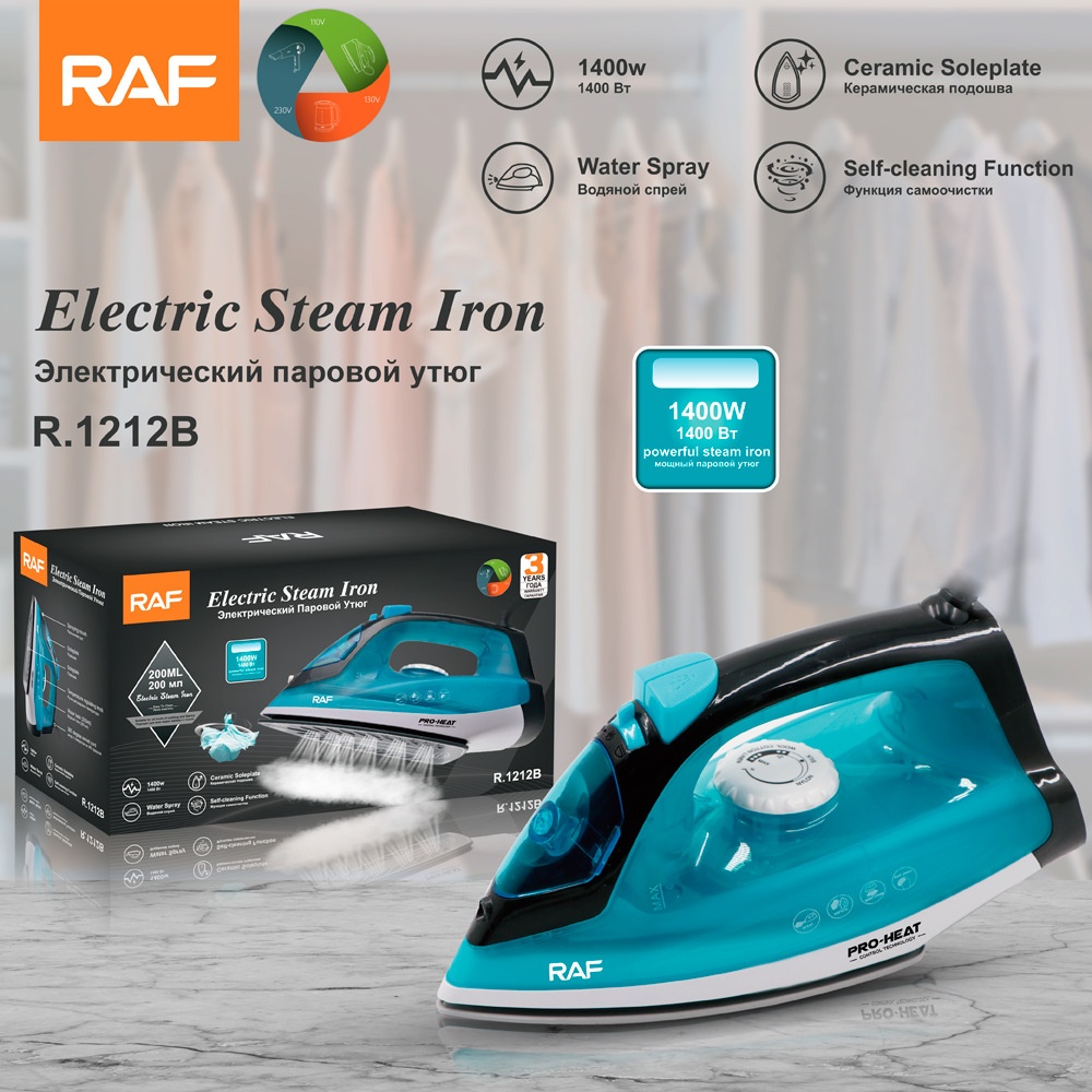 Portable Handheld Garment Steamer With Ceramic Soleplate Iron_voghion.com
