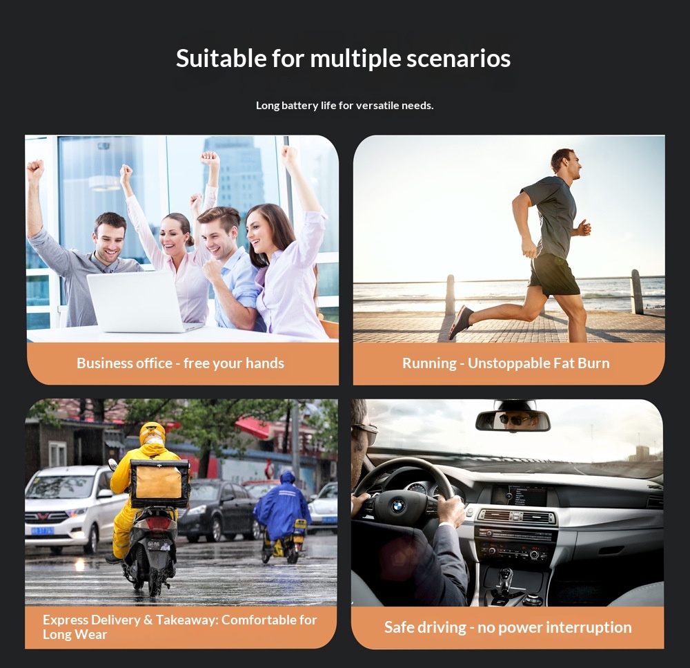 Cross-Border Private Model TWS Bluetooth Ear Hook ENC Dual Mic Noise Cancelling Call Touch Control Digital Display_voghion.com