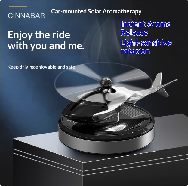 War Eagle Upgraded Solar Helicopter Aromatherapy Interior Dashboard Ornament High-end Car Perfume_voghion.com