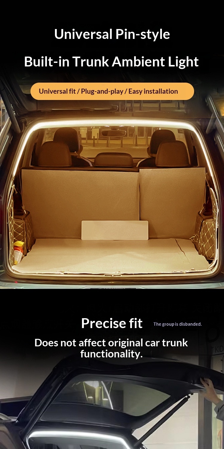 Activate Scanning Universal Car Interior Liing Atmosphere Strip Modification Decoration LED Automatic Sensor Trunk_voghion.com