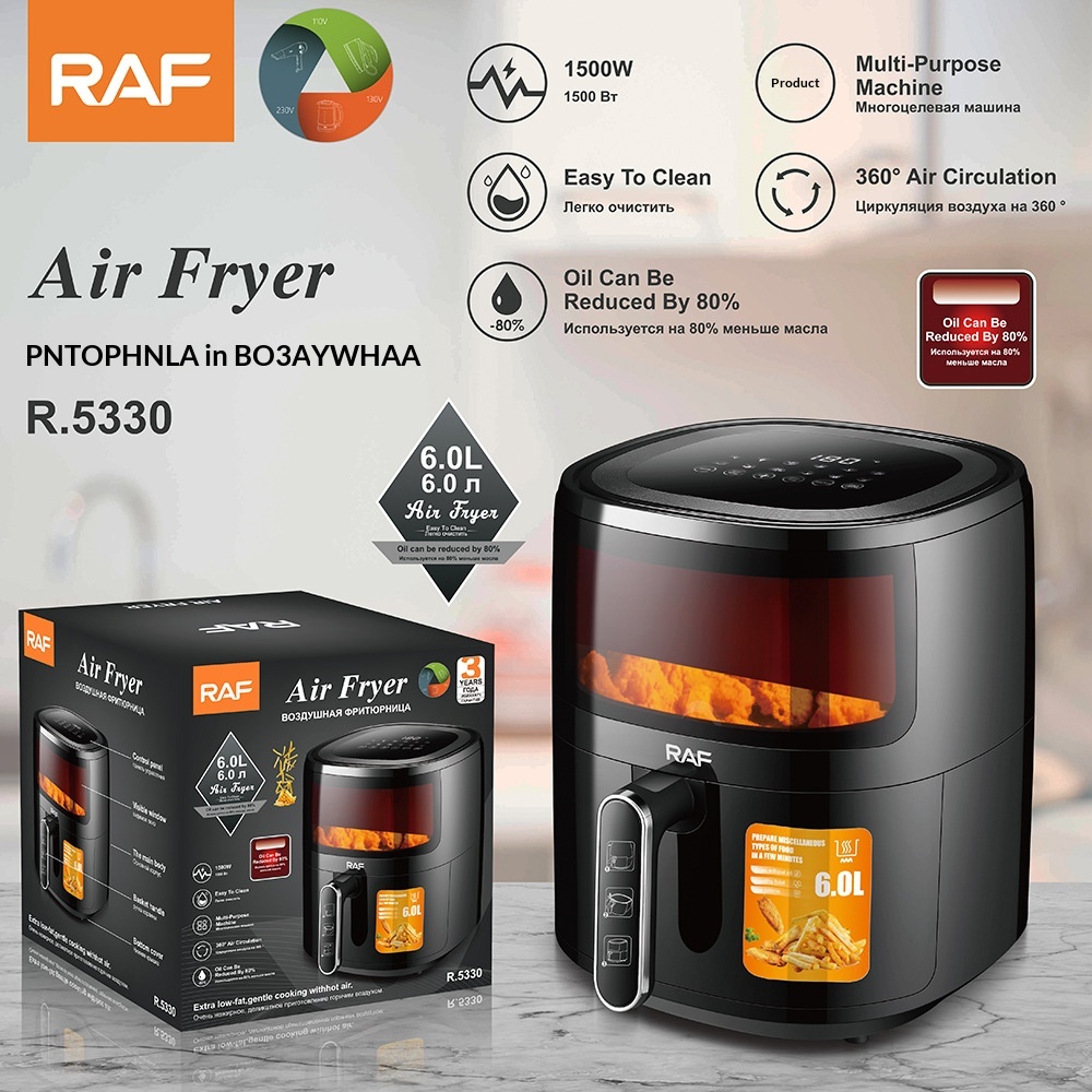 RAF European Standard Air Visible Household Oven Multifunctional Electric Fryer Fully Automatic French Fry Machine_voghion.com