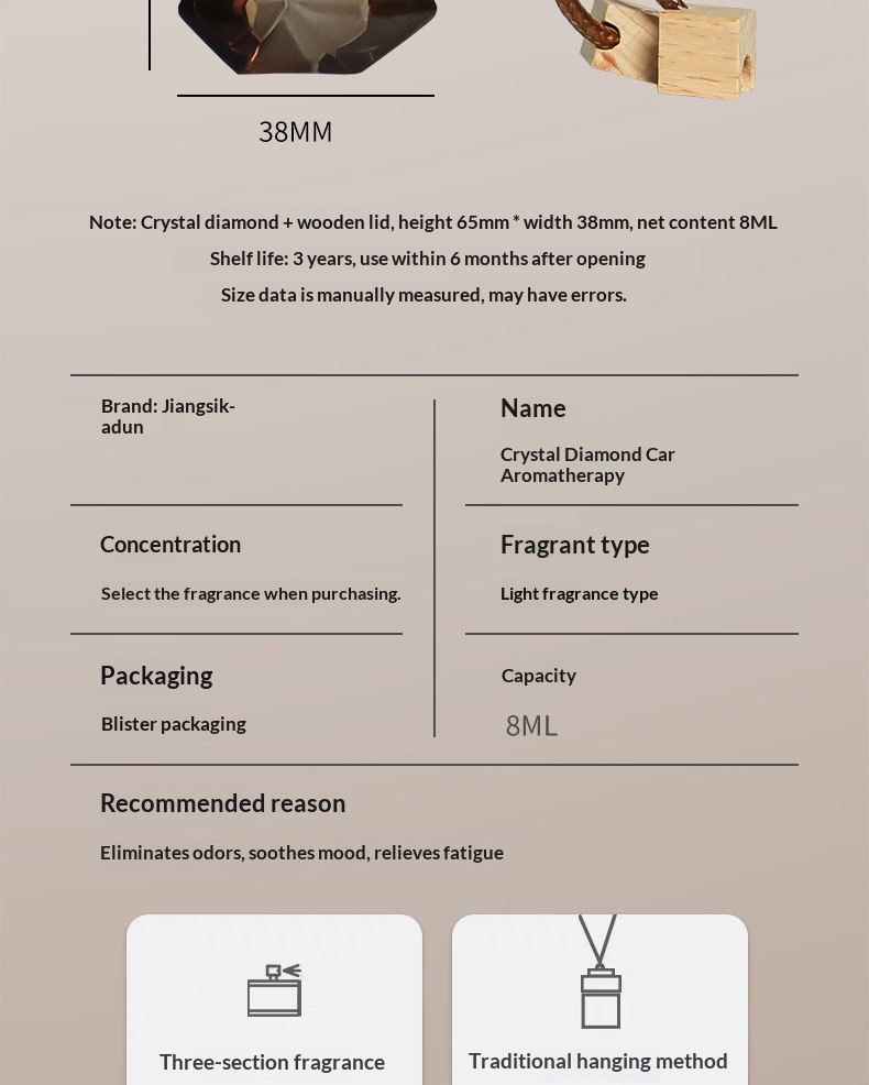 Bil luftfrisker hængende parfume langvarig duft_voghion.com