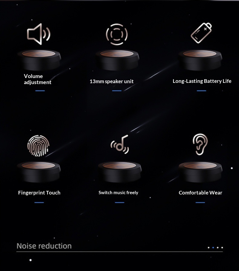 New Transparent Mini Bluetooth In-Ear TWS Wireless Earphones Customized_voghion.com