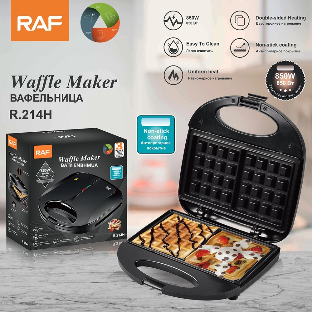 RAF US Standard 110V Household Multifunctional Toaster Light Food Breakfast Sandwich Double-Sided Heating Steak Maker_voghion.com