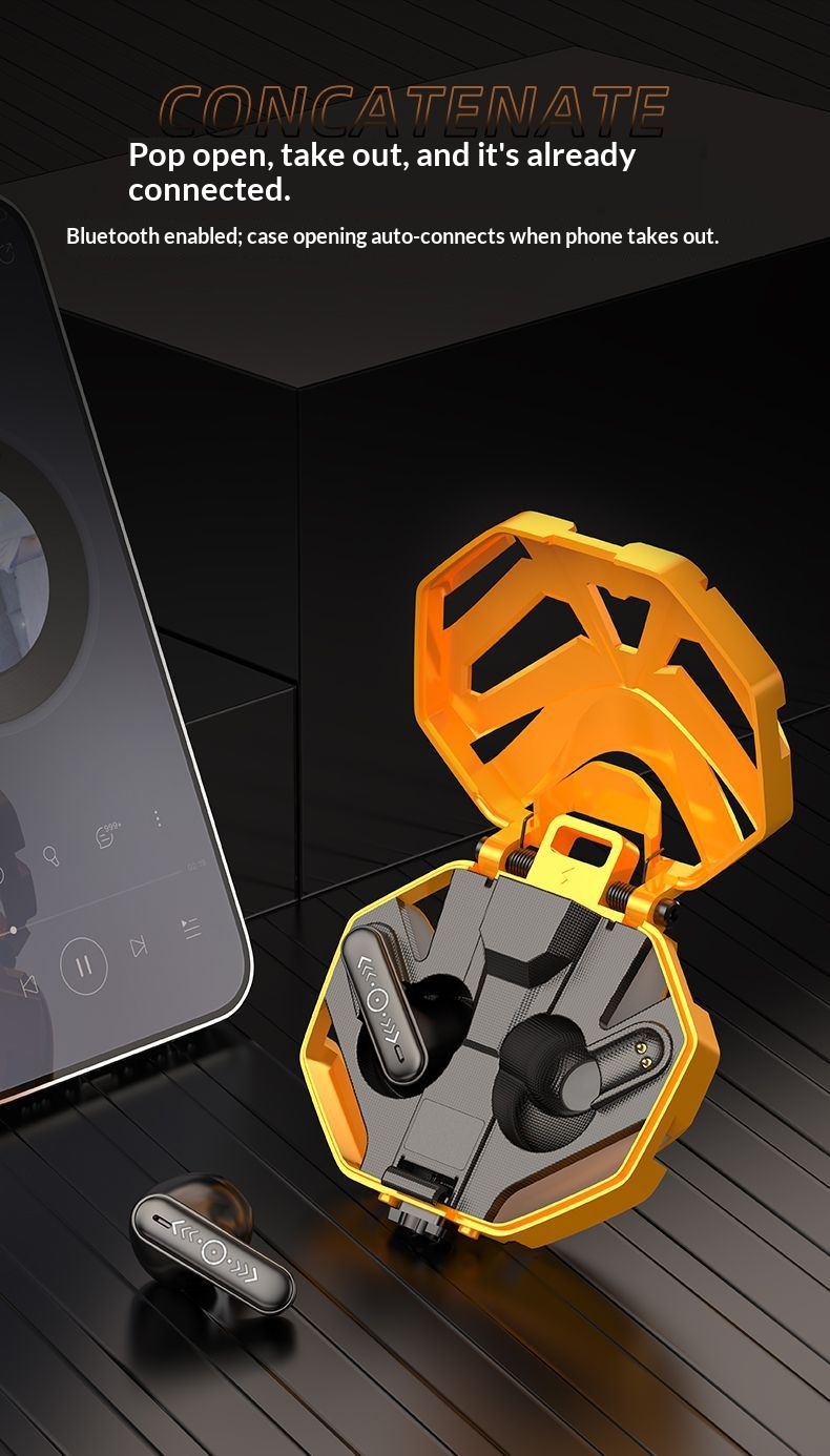 Wireless Bluetooth Gaming Earphones Low Latency Long Battery Life_voghion.com