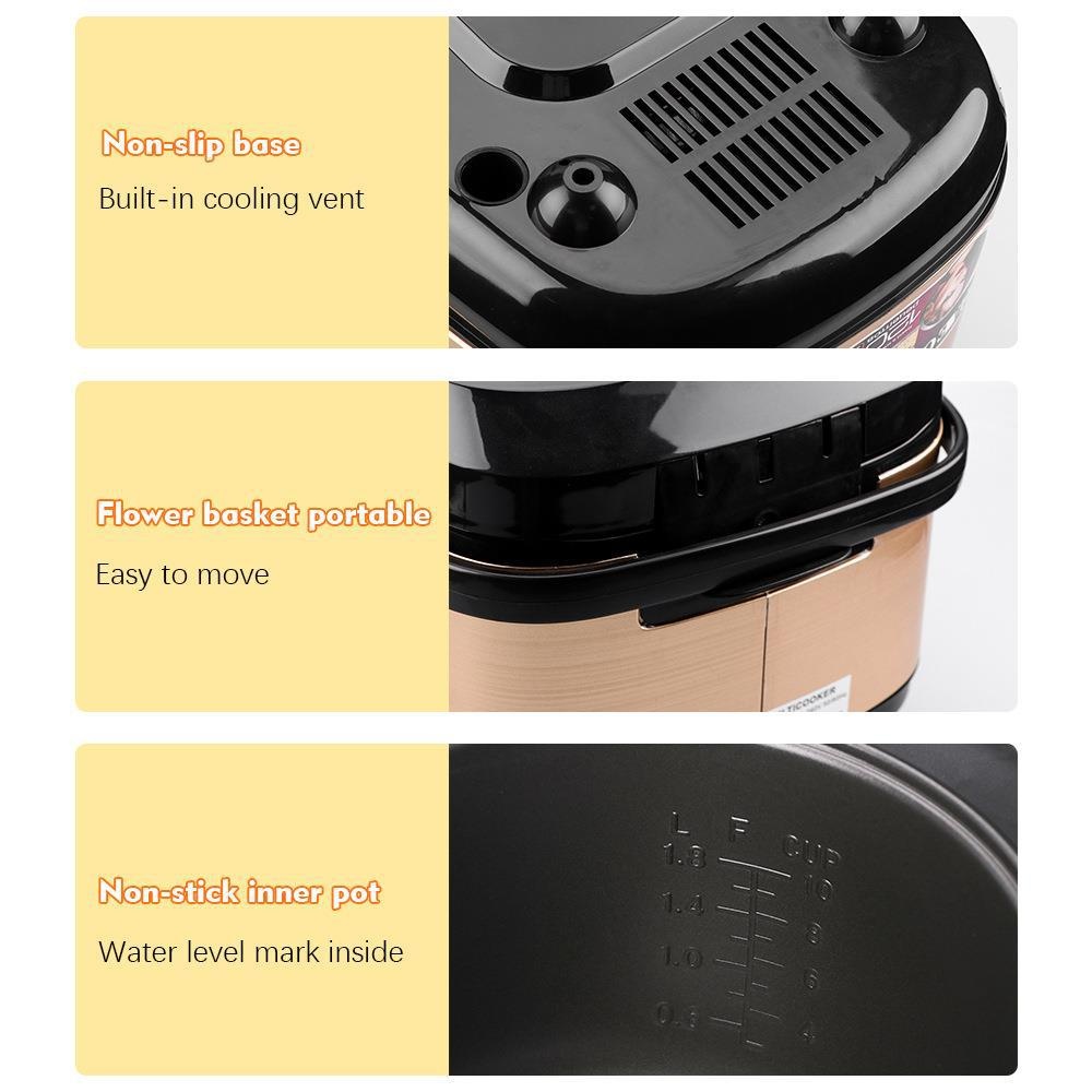 Masdi Smart, cuociriso multifunzione da 5 litri con timer per 3-4 persone, prodotto in Germania. Esportazione diretta, vendita all'ingrosso._voghion.com