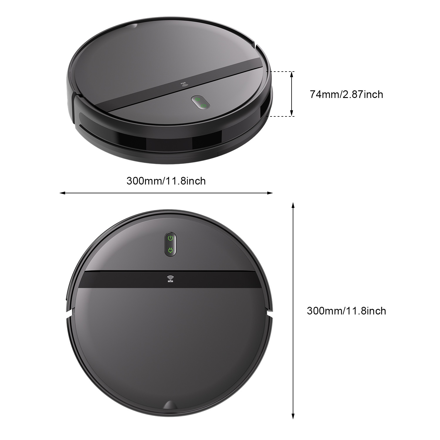 New Product Personalized Robot Vacuum-Wi-Fi Connectivity_voghion.com