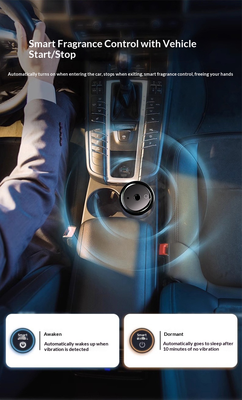 Diffuseur aromathérapie voiture avec projection ciel étoilé_voghion.com