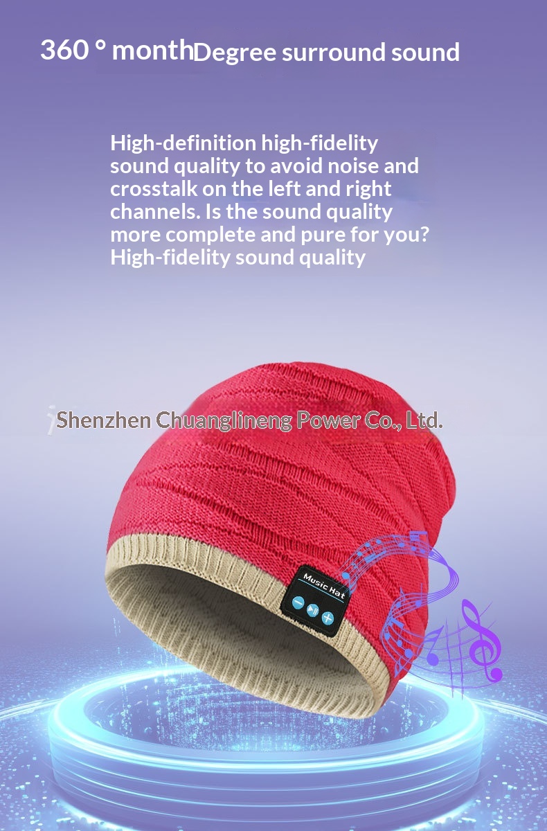 Knitted Bluetooth Beanie Hat With Wireless Headphones Music Cap_voghion.com