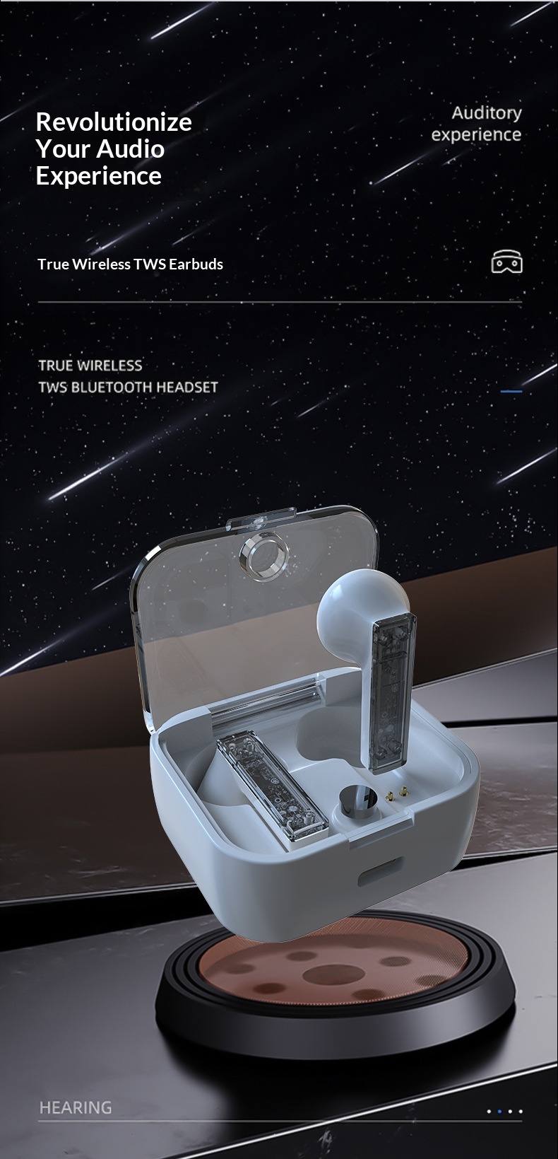 New Transparent Mini Bluetooth In-Ear TWS Wireless Earphones Customized_voghion.com