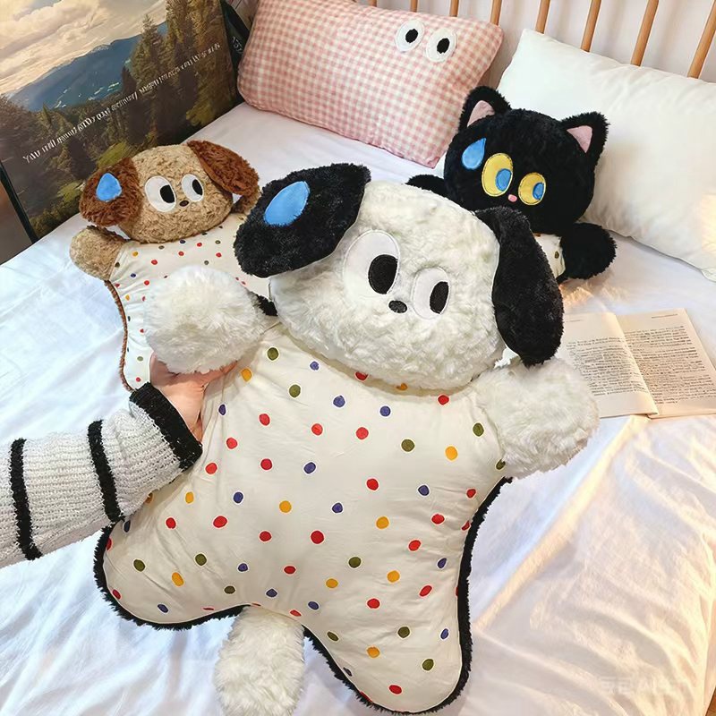 Cartoon Puppy Beanbag Comfort Pillow Plush Toy Cat Doll Sofa Cushion Birthday Gift_voghion.com