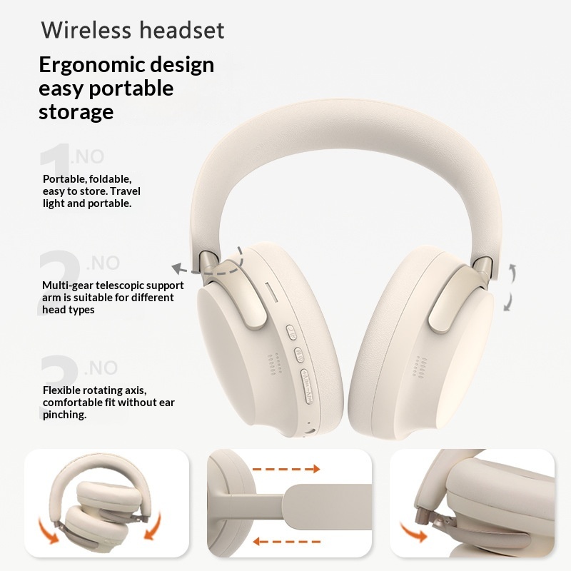 Neue Cross-Border P55 Over-Ear-Kopfhörer: Kabellose Bluetooth-Stereo-Kopfhörer in hoher Klangqualität, geeignet für Mobiltelefone_voghion.com