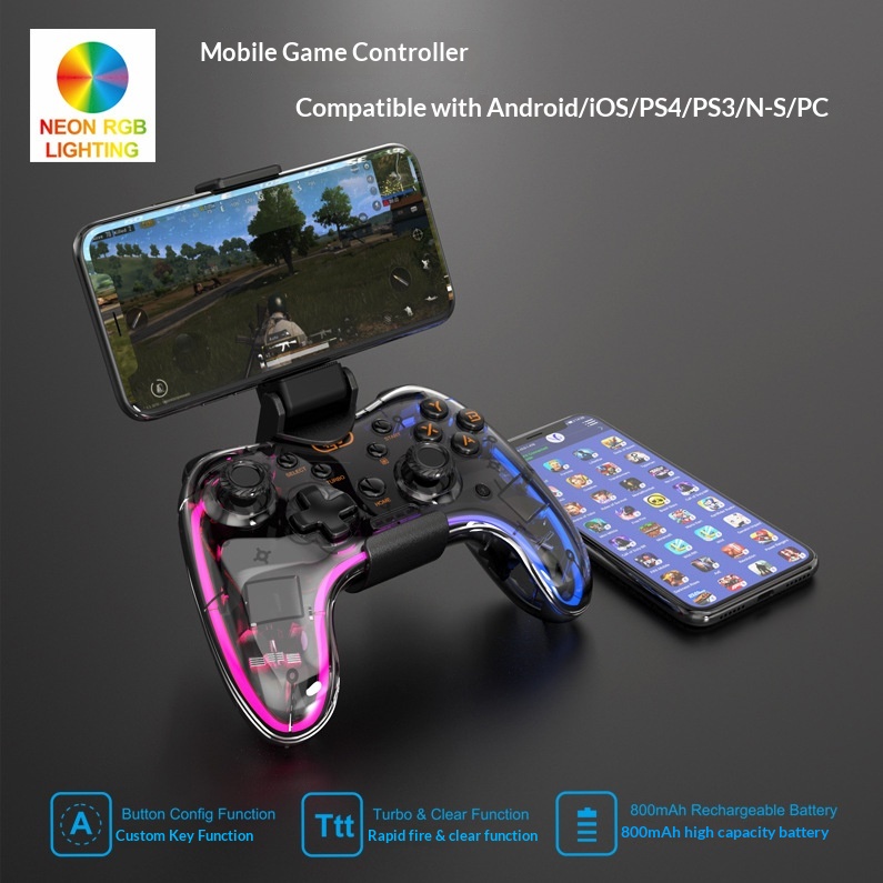 RGB-beleuchteter Bluetooth-Gamecontroller für Android-Mobiltelefone_voghion.com