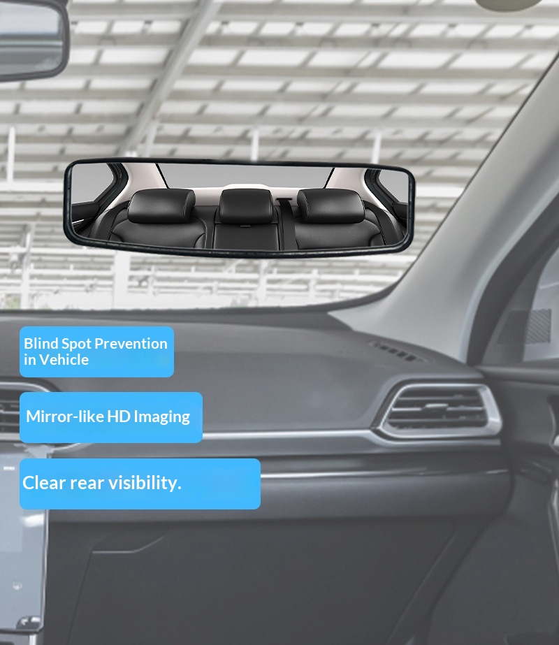Source Factory Wide View Interior Custom Reversing HD Car Rearview Mirror_voghion.com