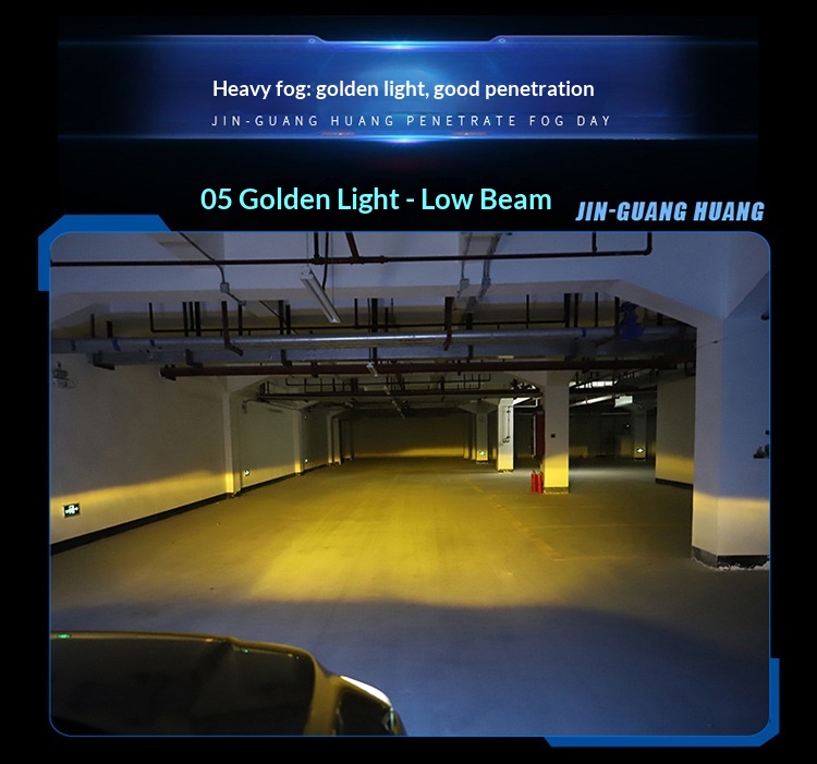 Lâmpadas led de farol para carro m5 bicolor alta luminosidade_voghion.com