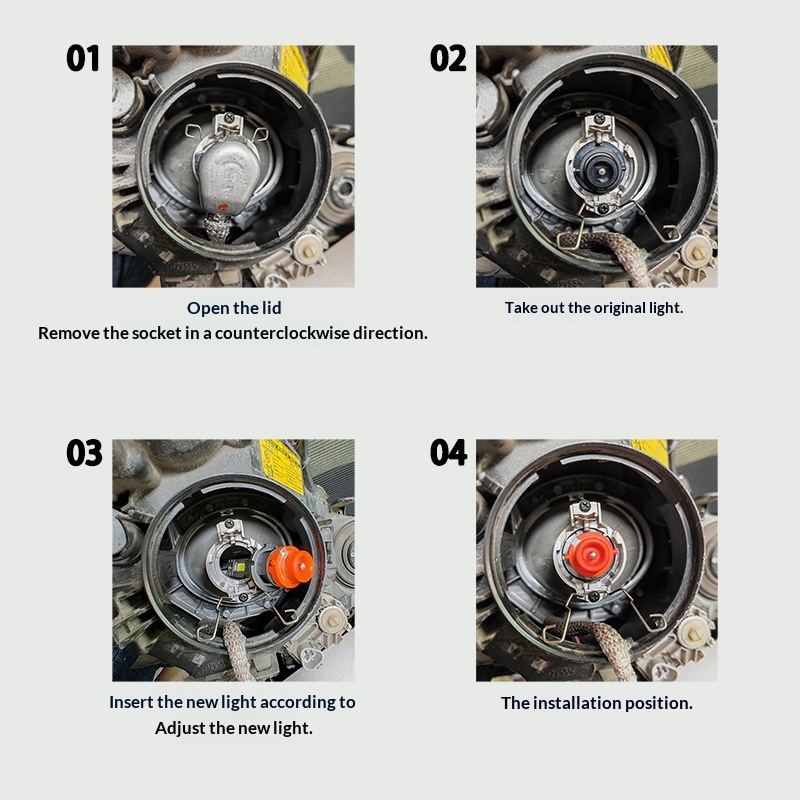 D2SLED Bulb D2CD2RD4CD4RD4S Car LED Front Headlight_voghion.com